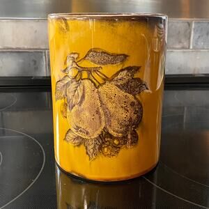 Holiday Designs Fruit Pattern Canister Utensil Holder Jar